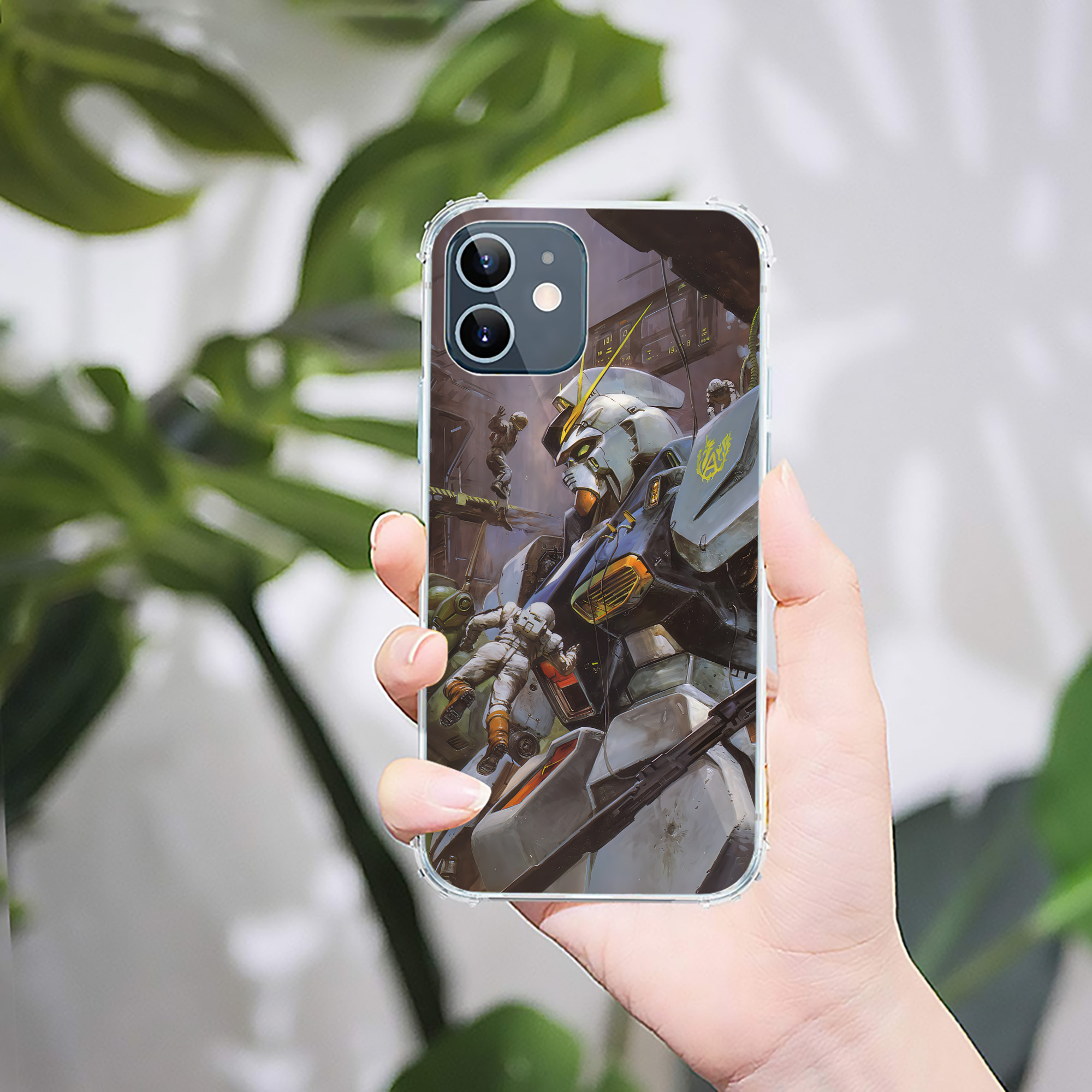 （画像用） 機動戦士ガンダム Mobile Suit Gundam 【iPhone 12シリーズ対応】透明スマホケース（クリアソフトケース）